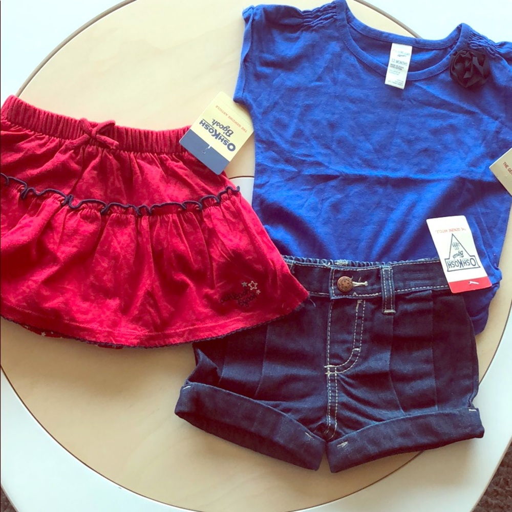 4th of July summer fun osh Kosh bgosh set